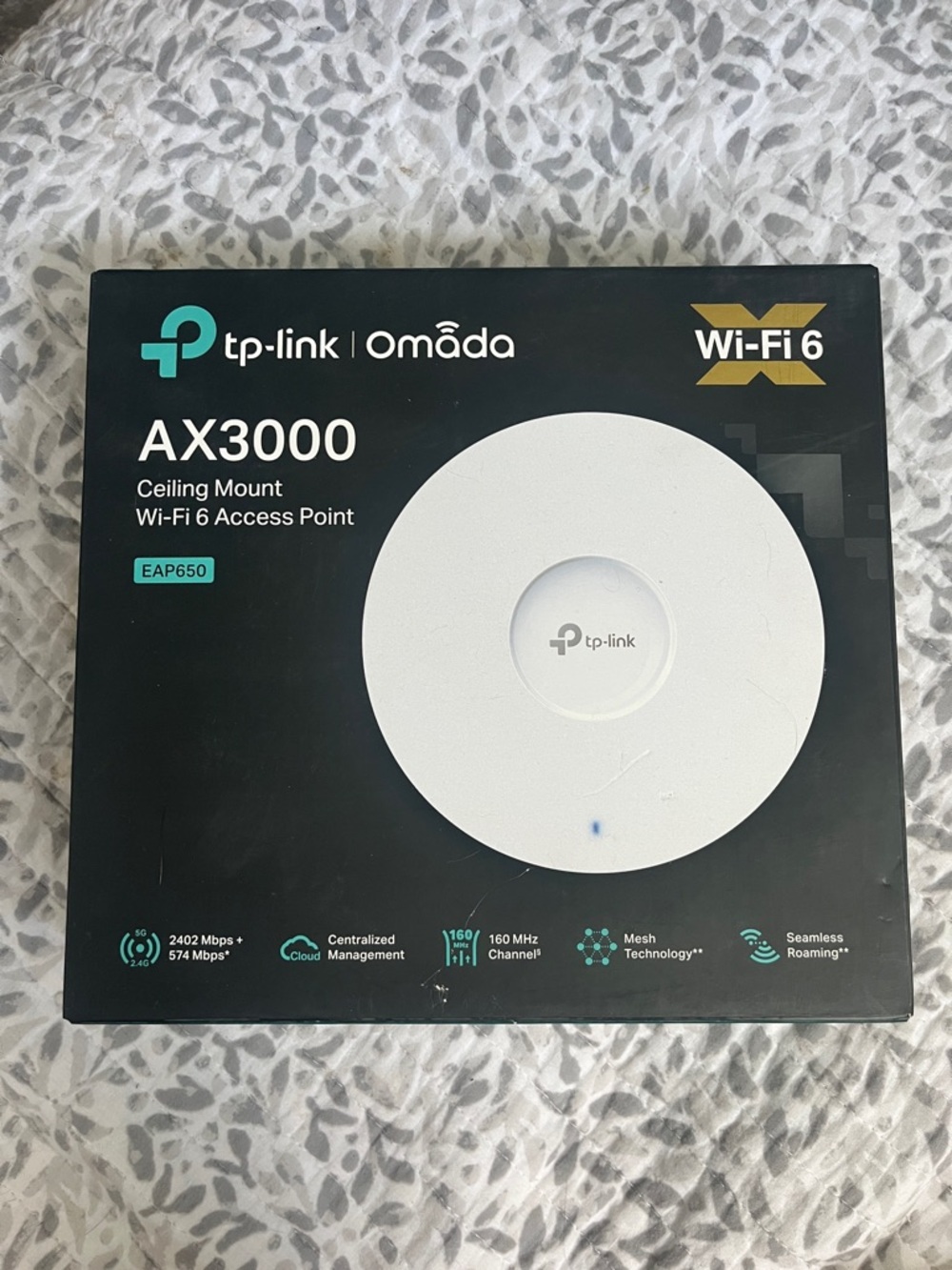 TP-Link Omada AX3000 White Ceiling-Mount Wi‑Fi 6 Access Point NEW
